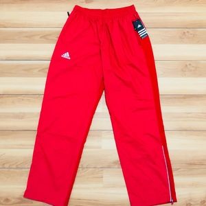 Brand New Power Red Adidas Woven Pants